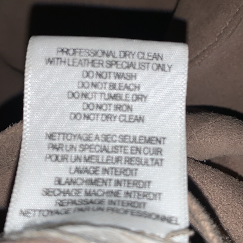 Joie Alicia Leather Tank Top Color Mink - Picture 6 of 6